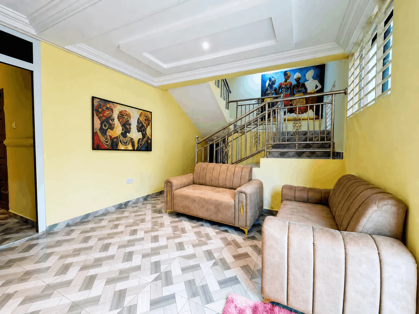 A guest room at Safflan Hotel